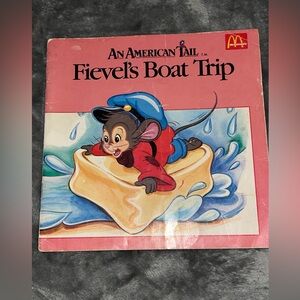 An American Tail Fievel's Boat Trip McDonald's Vintage Paperback Book 1986